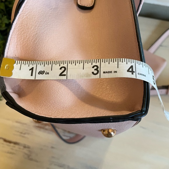 Dune London dusty rose color purse with removable Crossbody strap - Picture 13 of 14